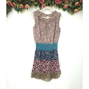 Cabi Dani Paisley Shirred Dress Style #5371 Size Small